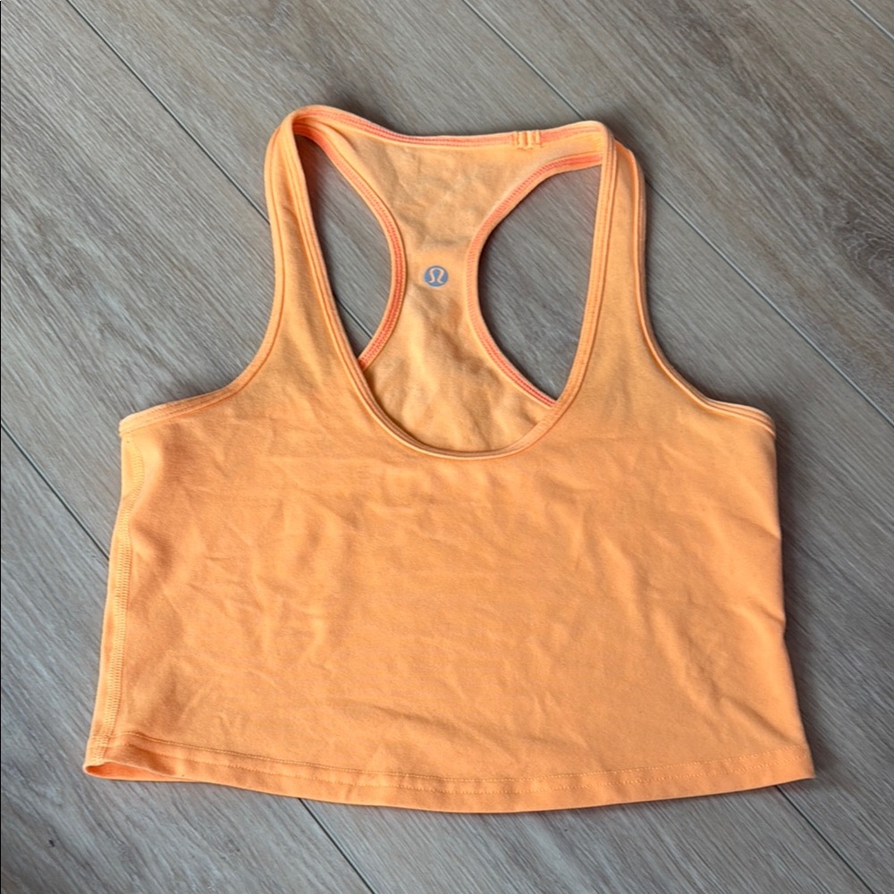 Lululemon Orange Racerback Tank Top